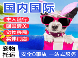 秦皇岛北戴河机场邮寄国际宠物托运 【国